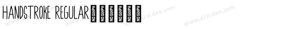HandStroke Regular字体转换
